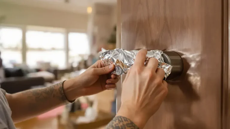 Beveilig uw deuren met een verrassende truc met behulp van aluminiumfolie