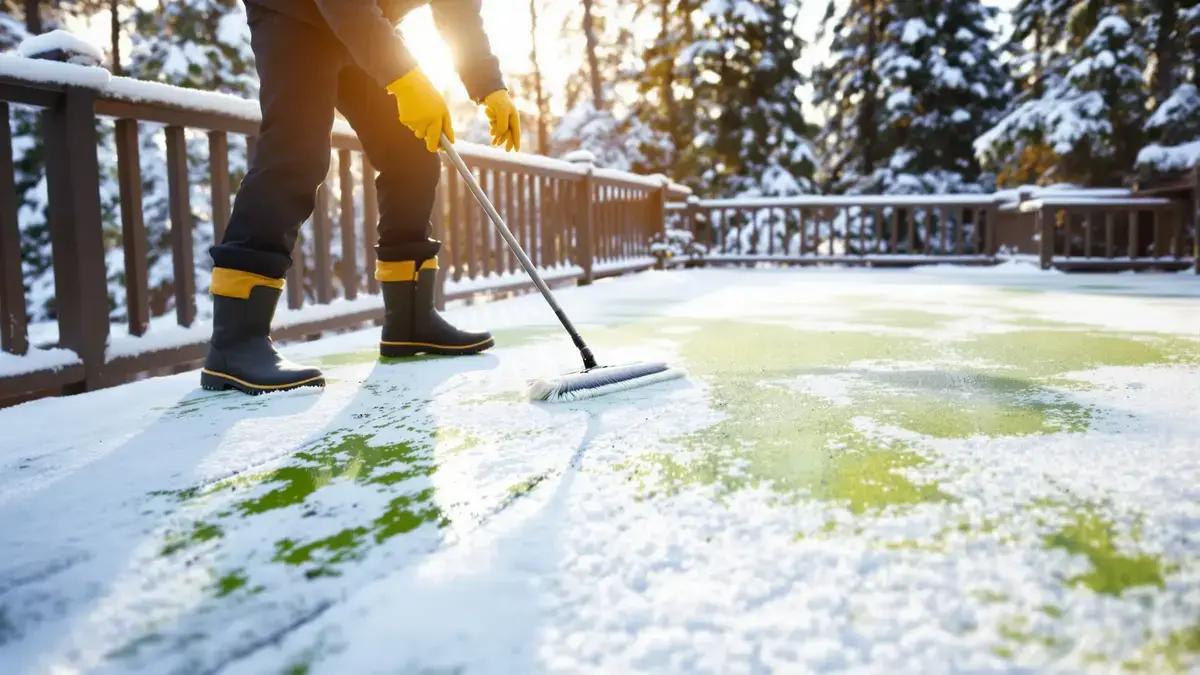 Glad terras in de winter: ontdek dit vaak over het hoofd geziene detail dat de groene aanslag beperkt