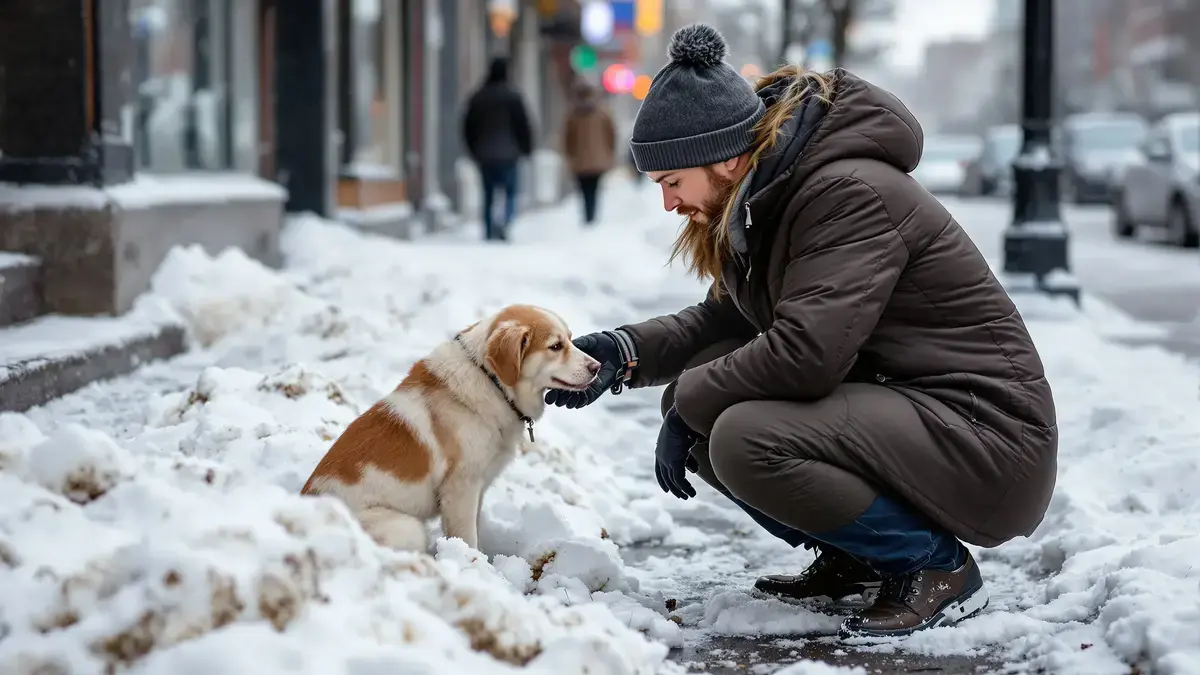 Je hond niet tegenhouden om sneeuw te eten kan ernstige gevolgen hebben die je onderschat