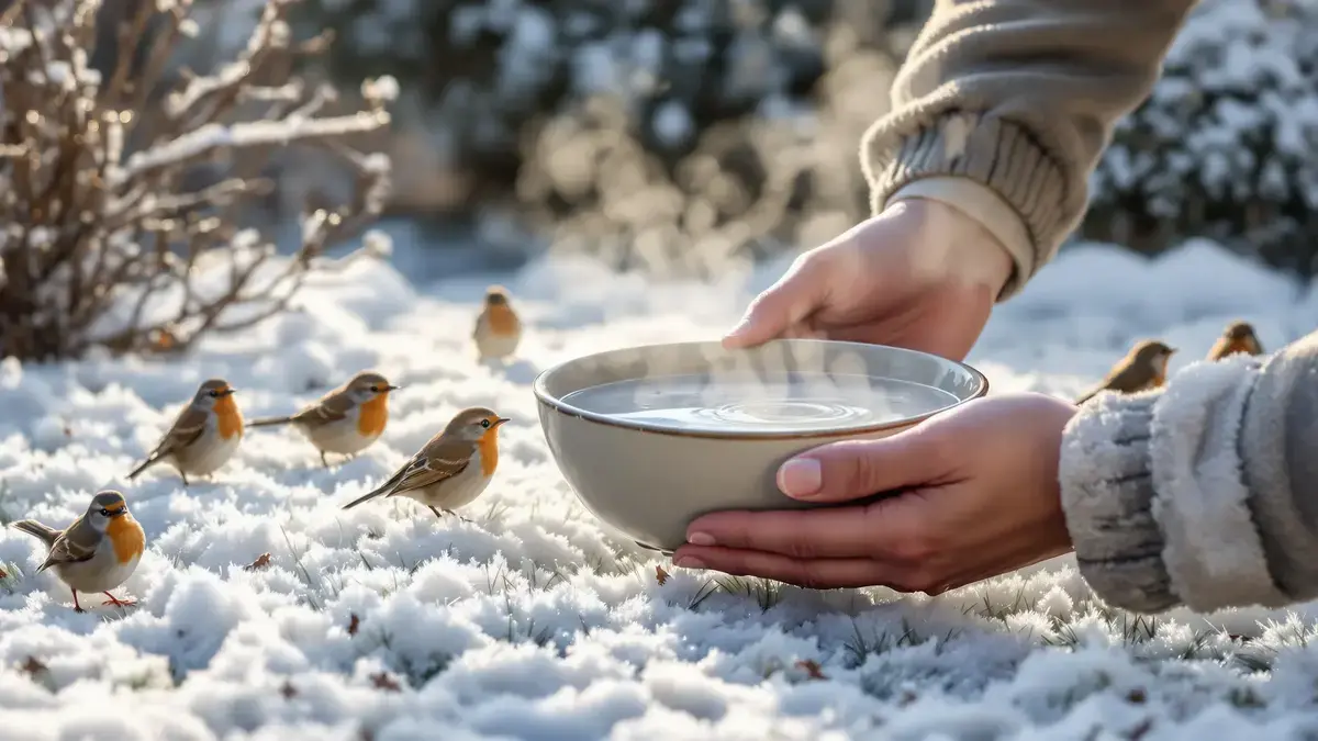 Het geven van lauw water aan vogels deze winter is cruciaal voor hun overleving, een waarheid die vaak over het hoofd wordt gezien