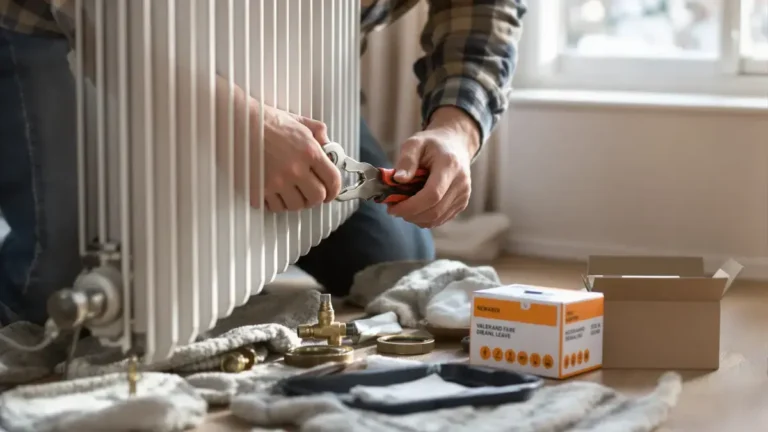Een radiatorkraan in enkele minuten vervangen zonder het hele systeem af te tappen: de truc die loodgieters voor zichzelf houden