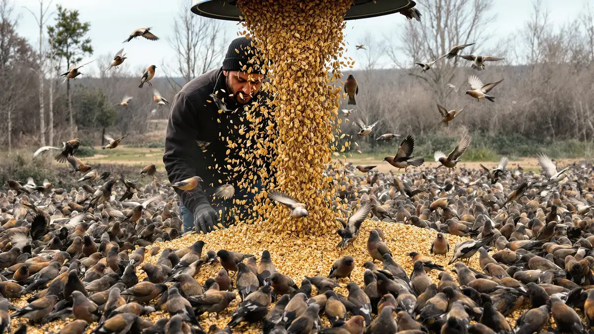 Een verstoord ecosysteem: hoe een man met te veel vogelvoer de natuur uit balans bracht