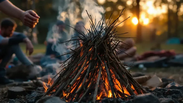Waarom is het aansteken van een vuur van bovenaf veel efficiënter?