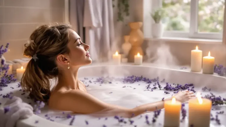 Hoe een zelfgemaakt lavendel- en havermelkbad je stress kan verminderen