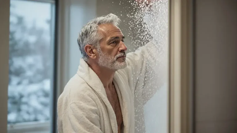 Deze ogenschijnlijk onschuldige reflex in de badkamer kan verrassende gevolgen hebben voor je hart na je veertigste