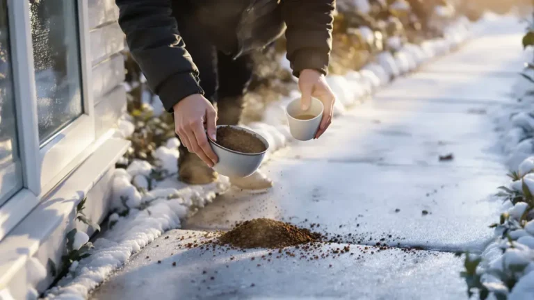 Bevroren paden: een keukenrestje dat u elke ochtend weggooit zou uw tuin kunnen redden