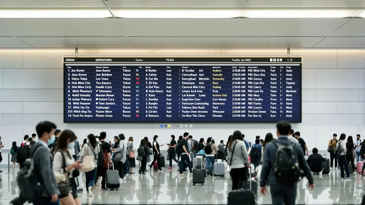 De drukste vliegroutes ter wereld in 2025, een vaak onbekende ranglijst