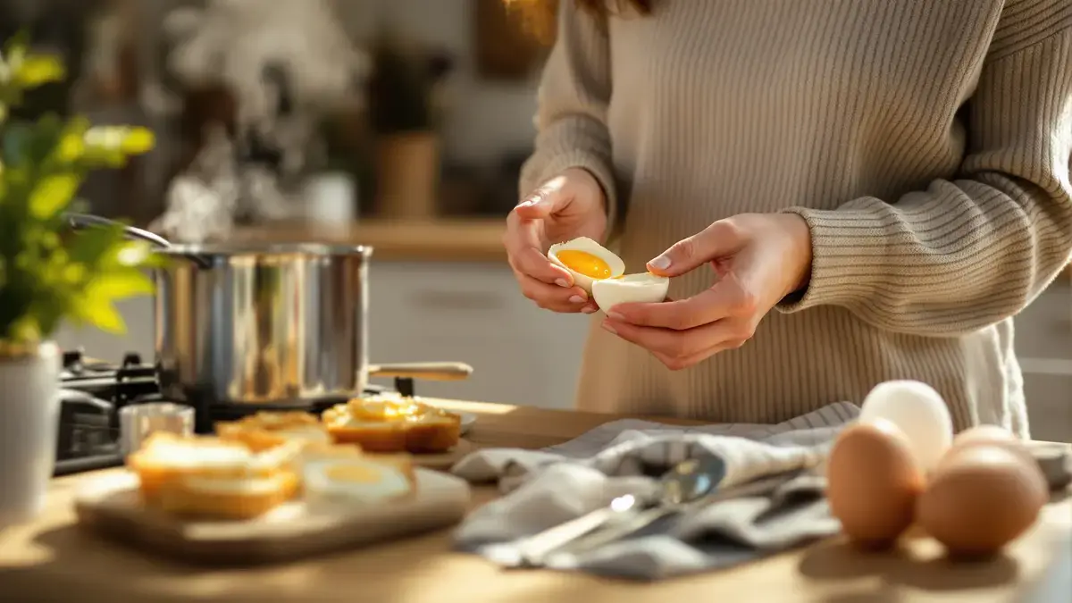 Door dit ingrediënt aan het kookwater toe te voegen, wordt het pellen van een ei kinderspel