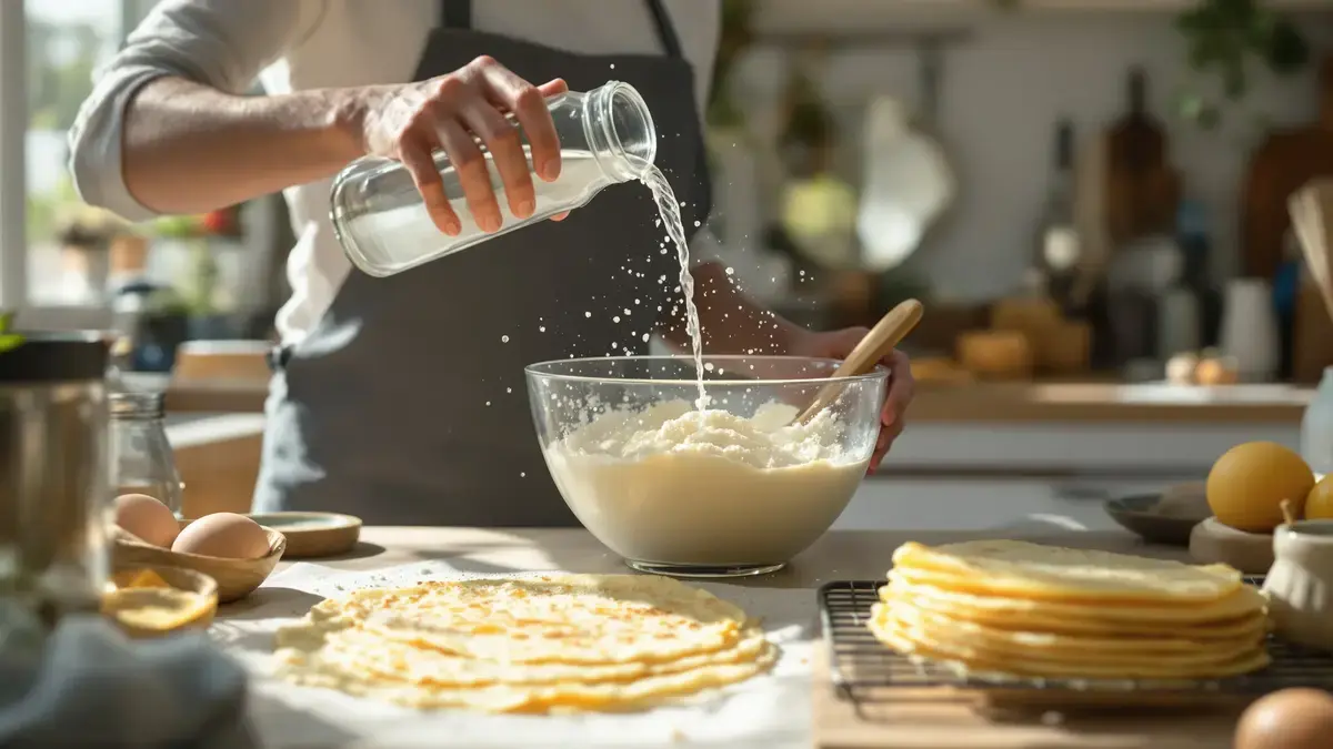 Het ingrediënt om aan het beslag toe te voegen voor lichtere en beter verteerbare crêpes