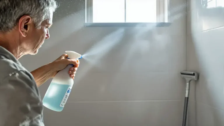 Om schimmel in de badkamer te bestrijden vervangt dit jaarlijkse 5 minuten ritueel effectief bleekmiddel