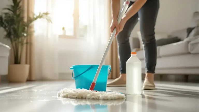 Voeg dit ingrediënt toe aan uw schoonmaakwater om uw vloeren langer schoon te houden