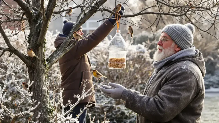 Voordat u dit voorwerp weggooit, weet dat het tijdens de winter als schuilplaats voor vogels kan dienen.