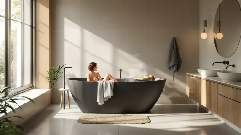 De witte badkuip verdwijnt in 2026, een verandering die velen in hun stijlvolle interieur onderschatten