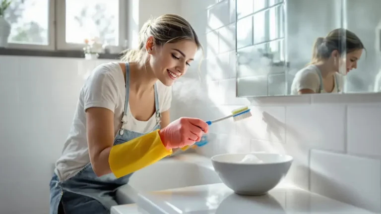 Dit zelfgemaakt mengsel met 4 ingrediënten laat zwarte voegen in de badkamer in 15 minuten verdwijnen, een vaak over het hoofd geziene oplossing