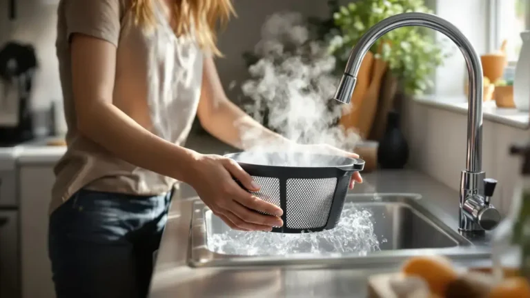 Het trucje met zuiveringszout om de mandjes van de airfryer schoon te maken werkt echt en vereenvoudigt deze huishoudelijke taak